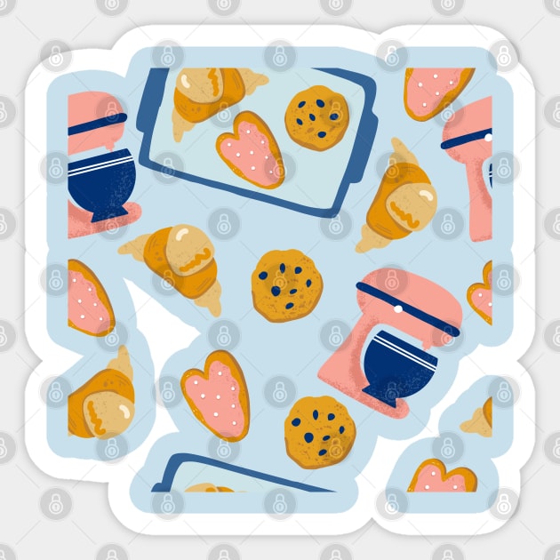 Home Baking Pattern Sticker by Patternos